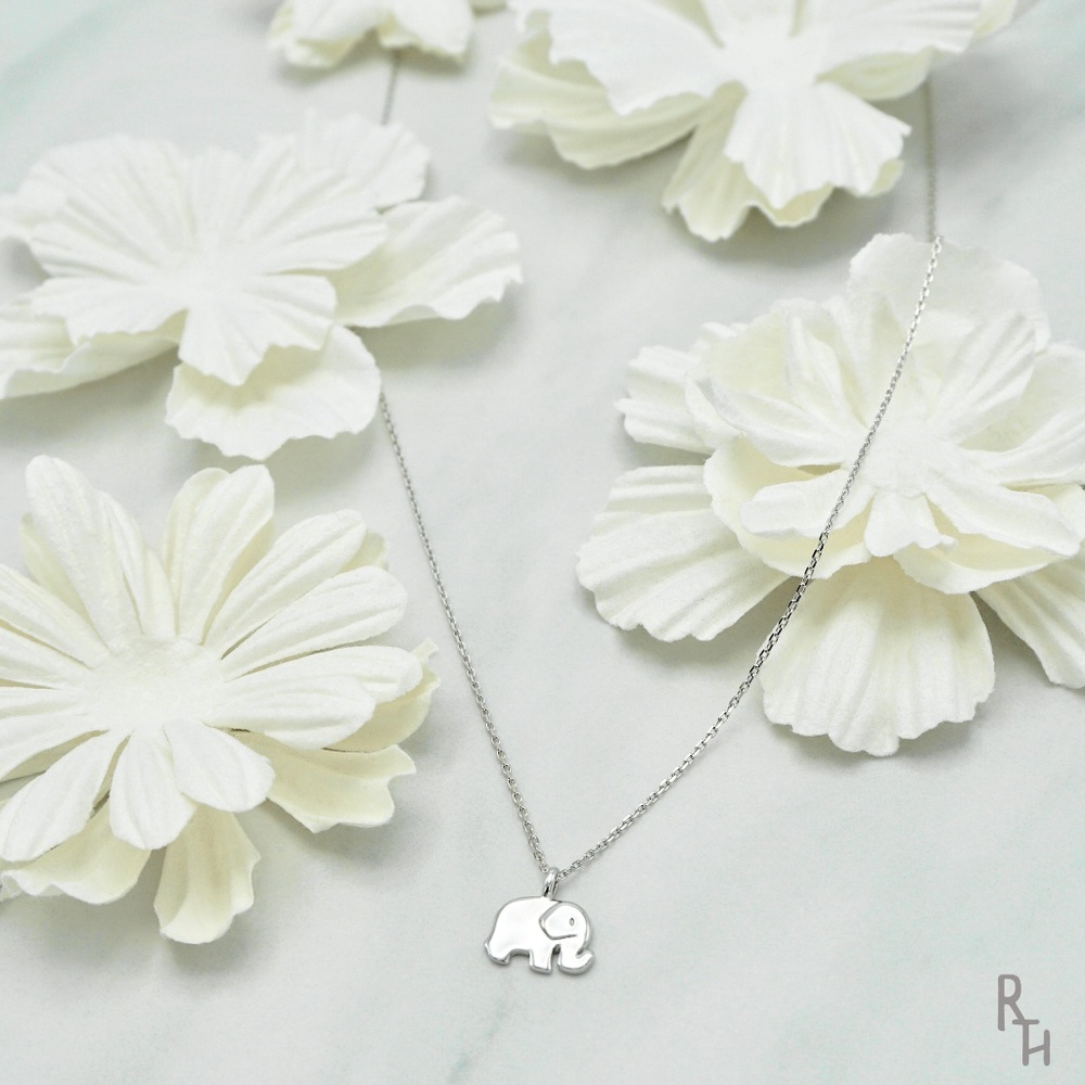 Silver Good Luck Elephant Necklace | 925 Silver